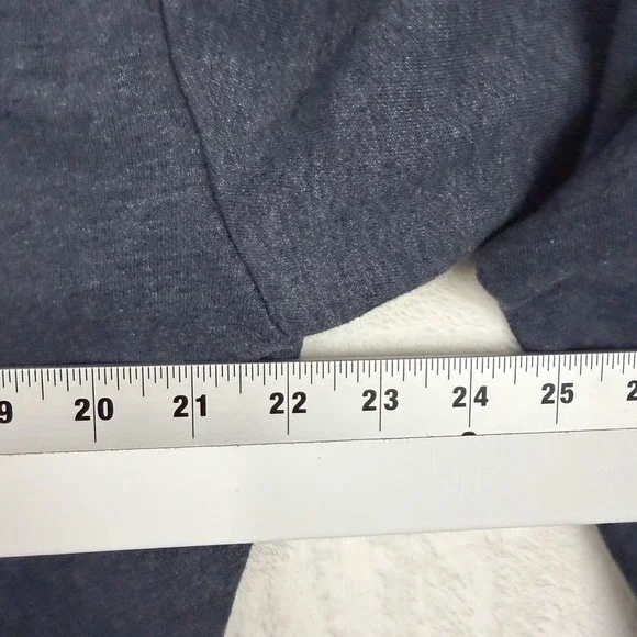 Jeep Hoodie Catch A Wave Graphic Logo Spell out Heather Navy Large - Picture 10 of 10